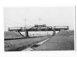 HEEMSTEDE AERDENHOUT (Pays Bas) Carte Photo Viaduc De Chemin De Fer Tramway 1954 - Autres & Non Classés