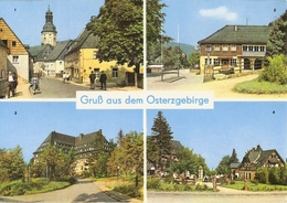 CP Allemagne DDR 1975 - Geising  - Multivues - Osterzgebirge - Geising