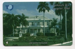 JAMAIQUE REF MV CARDS JAM-18B 20$ Annee 1994 CN : 18JAMB Devon House PALMIER - Jamaica