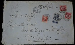 O) 1911 BRAZIL, EDUARDO WANDENKOLK, BONIFACIO-BOLIVAR-HIDALGO-O'HIGGINS-SAN MARTIN-WASHINGTON, HOTEL CROCE DI MALTA, XF - Lettres & Documents