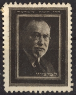 Nahum Sokolov - Zionist Leader - ISRAEL Poland - CINDERELLA LABEL VIGNETTE Charity Stamp - JUDAICA - Jewish