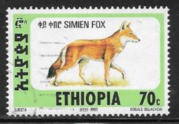 Ethiopia Scott # 1393N Used Simien Fox, 1994 - Äthiopien