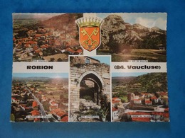 84 Vaucluse, Robion, Vues Multiples Avec Blason, Quartier St-Roch, Site De Boulon, A Circulé En 1969 Dans Une Enveloppe - Robion