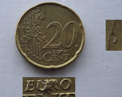 N. 70 ERRORE EURO !!! 20 CT. 2006 BELGIO ESUBERO !!! - Abarten Und Kuriositäten