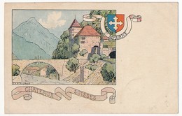 CPA - St MAURICE (Suisse) - Série "Chateaux Suisses" - VS Valais