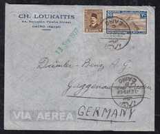 Ägypten Egypt 1937 Airmail Cover To GAGGENAU Germany Mercedes Benz - Briefe U. Dokumente