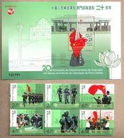 MACAO/MACAU 2019  People’s Liberation Army Garrison Stationed Stamp + MS - Unused Stamps