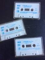 L' Italien Pour Tous 3 Cassettes Audio (leçon 1 à 40) Années 80 (sans Les Fascicules) - Sprachkurse