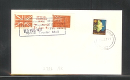 GREAT BRITAIN GB 1971 POSTAL STRIKE MAIL SPECIAL COURIER MAIL 1ST ISSUE PRE-DECIMAL COVER TO NEW ZEALAND 10 FEBRUARY - Errors, Freaks & Oddities (EFO)