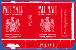 United States, Old Cigarrette Pack - PALL MALL / British American Tobacco - Schnupftabakdosen (leer)