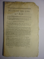 BULLETIN DES LOIS De 1823 - VERSAILLES ECOLE DE TROMPETTES ECOLE DE CAVALERIE - PROHIBITION CERUSE PLOMB - Décrets & Lois