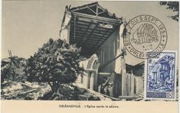 Carte-Maximum ALGERIE N° Yvert 320 (SEISME ORLEANSVILLE) Obl Sp Ill 1er Jour - Maximum Cards