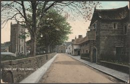 Church And Three Crowns, Chagford, Devon, 1910 - Valentine's Postcard - Dartmoor