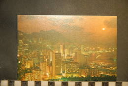 CP, Chine, HONG KONG Beautiful Dusk Scene Of Victoria - Chine (Hong Kong)