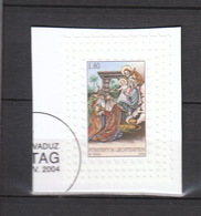 Liechtenstein   Gestempelt 1363 Auf Briefstück Weihnachten - Oblitérés