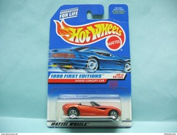 Hot Wheels - DODGE CONCEPT CAR - 1998 First Editions - Collector 672 HOTWHEELS US Long Card 1/64 - HotWheels