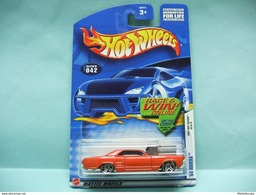 Hot Wheels - '64 BUICK RIVIERA 1964 - 2002 First Editions - Collector 42 - Race & Win HOTWHEELS US Long Card 1/64 - HotWheels