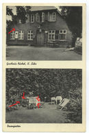 Malente Gasthaus Nüchel Stempel Benz Ostholstein Postkarte Ansichtskarte 1952 - Malente-Gremsmühlen