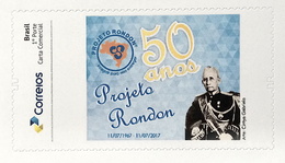 BRAZIL Personalized Stamp PB 89 50 Anos Do Projeto Rondon 2018 Military - Nuevos