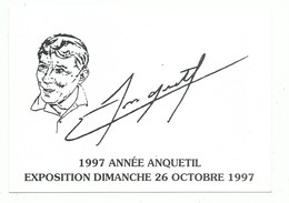 CPM  1997 Année Anquetil Tour De France Bourg En Bresse 01 Ain Vélo Cycliste Sport Cyclisme Exposition - Cycling