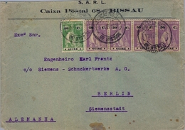 1931, GUINEA PORTUGUESA , BISSAU - BERLIN , SOBRE COMERCIAL CIRCULADO , MAGNÍFICA PIEZA. - Portugees Guinea