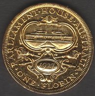 Australia 1927 Gold Plated Canberra Florin - Florin