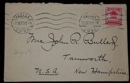 O) 1912 CUBA-CARIBBEAN-SPANISH ANTILLES, ROYAL PALMS 2c -TREE, , TO USA - Covers & Documents