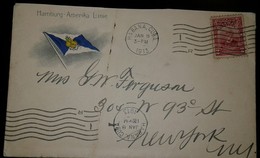 O) 1913 CUBA-CARIBBEAN,SPANISH ANTILLES, MAXIMO GOMEZ 2c-HAMBURG AMERIKA LINIE, XF - Covers & Documents