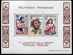 POLYNESIE FRANCAISE - BLOCS & FEUILLETS N° 4  * * - 20 ANS DE TP POLYNESIEN - LUXE - Blokken & Velletjes