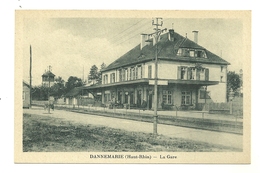 68 DANNEMARIE GARE CHEMIN DE FER HAUT RHIN - Dannemarie