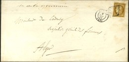 Grille / N° 1 Càd T 15 NANTES (42) Sur Imprimé Complet Pour Alger. 1851. - TB. - 1849-1850 Ceres