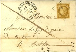 PC 807 / N° 1 Superbes Marges Càd T 13 CHATILLON DE MICHAILLE (1) Sur Lettre Locale. 1852. - TB / SUP. - R. - 1849-1850 Ceres