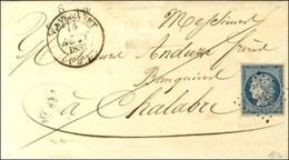 PC 345 / N° 4 Càd T 14 LAVELANET (8), Cursive 8 / Bellestat. 1852. - TB. - 1849-1850 Cérès