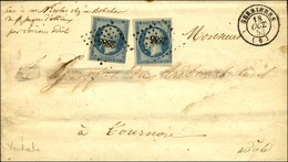 PC 2885 / N° 10 (2) (1 Ex Def) Càd T 15 SERRIERES (6) Sur Lettre 2 Ports Pour Tournon (adresse Partiellement Chlorée). 1 - 1852 Louis-Napoleon