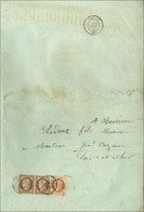 Càd PARIS / BD MAGENTA / N° 58 Paire (def) + N° 51 Sur Partition Musicale Complète Du Barbier De Séville Adressée à Onza - 1871-1875 Cérès