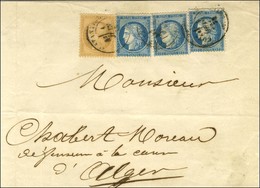Càd CONSTANTINE / ALGERIE / N° 59 + 60 (3) Sur Papier D'affaires Pour Alger. 1872. - TB. - R. - 1871-1875 Ceres