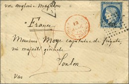 Lettre écrite à Bord D'un Bâtiment De La Station Navale De L'Océan Pacifique Pour Toulon Au Tarif De Militaire Adressée  - 1871-1875 Ceres