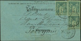 Càd / N° 75 (3) Sur Télégramme Au Tarif Du 1er Mai 1878. - TB. - 1876-1878 Sage (Type I)