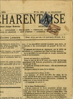 Oblitération Typo / N° 83 + 85 Sur Journal Entier LA CHRONIQUE CHARENTAISE Du 7 Avril 1878 Au 2ème échelon Rayon Général - 1876-1878 Sage (Type I)