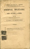 Càd / N° 83 + 89 Sur Journal Entier JOURNAL MILITAIRE Affranchi à 11c. 1891. - TB. - 1876-1878 Sage (Type I)