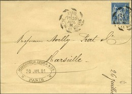 Càd D'essai PARIS / PL. DE LA BOURSE Type 6 / N° 90. 1881. - SUP. - 1876-1878 Sage (Type I)