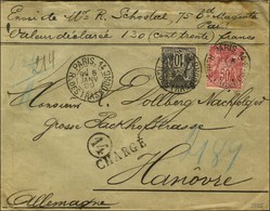 Càd PARIS 14 / R. DE STRASBOURG / N° 89 + 98 Sur Lettre Chargée Pour Hanovre. 1899. - TB / SUP. - 1876-1878 Sage (Type I)