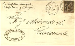 Càd PARIS 4 / R. D'ENGHIEN / N° 97 Sur Lettre Pour Le Guatemala. 1889. - TB / SUP. - 1876-1878 Sage (Type I)