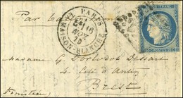 GC 2170 / N° 37 Càd PARIS / LA MAISON-BLANCHE 16 NOV. 70 Sur Lettre Pour Brest, Au Verso Càd D'arrivée 25 NOV. 70. LE GE - Oorlog 1870