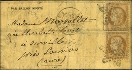 Etoile 8 / N° 36 (2) Càd PARIS / R. D'ANTIN 15 JANV. 71 Sur Gazette Des Absents N° 27 Pour Louviers. Au Verso, Càd Tardi - Oorlog 1870