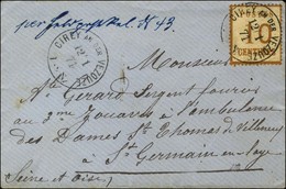 Càd CIREY AN DER VEZOUZE / Alsace N° 5 Sur Lettre Pour St Germain En Laye. 1871. - SUP. - R. - Lettres & Documents