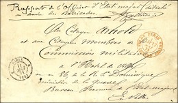 Càd 2 PARIS 2 (60) 11 MAI 71 Sur Lettre De Paris Pour Paris. Mention Manuscrite Au Recto '' Rapport De L'officier D'Etat - Oorlog 1870