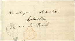 Càd PARIS / R. DE LA STE CHAPELLE 12 MAI 1871 Sur Lettre En Franchise Administrative (cachet Au Verso) Pour Paris. - TB. - War 1870