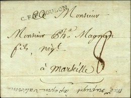 Lettre Avec Texte Daté Ile De France Le 25 Juin 1791 Pour Marseille. Marque Postale D'entrée C.F.P TOULON (Sales N° 26). - Poste Maritime