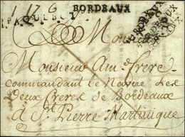 Lettre Avec Texte Daté De Bordeaux Le 30 Septembre 1787 Pour Le Commandant Du Navire '' Les Deux Frères De Bordeaux '' à - Maritime Post